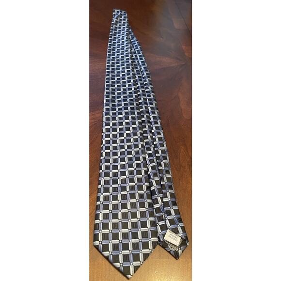 Cherskin Blue Gray 100% Polyester Men’s Neck Tie Made In China - Picture 3 of 9